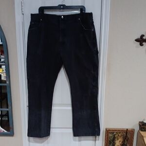 Vtg Genuine Dickies Men's Mottled Dark Wash Carpenter Jeans